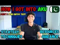 How to get into the Aga Khan University AKU for MBBS I Part 1 The entry test