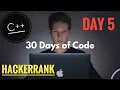 Day 5 of 30 Days of code Loops Hackerrank C