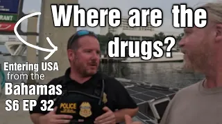 Sailing back into the USA from the Bahamas. SVEV 32 S6