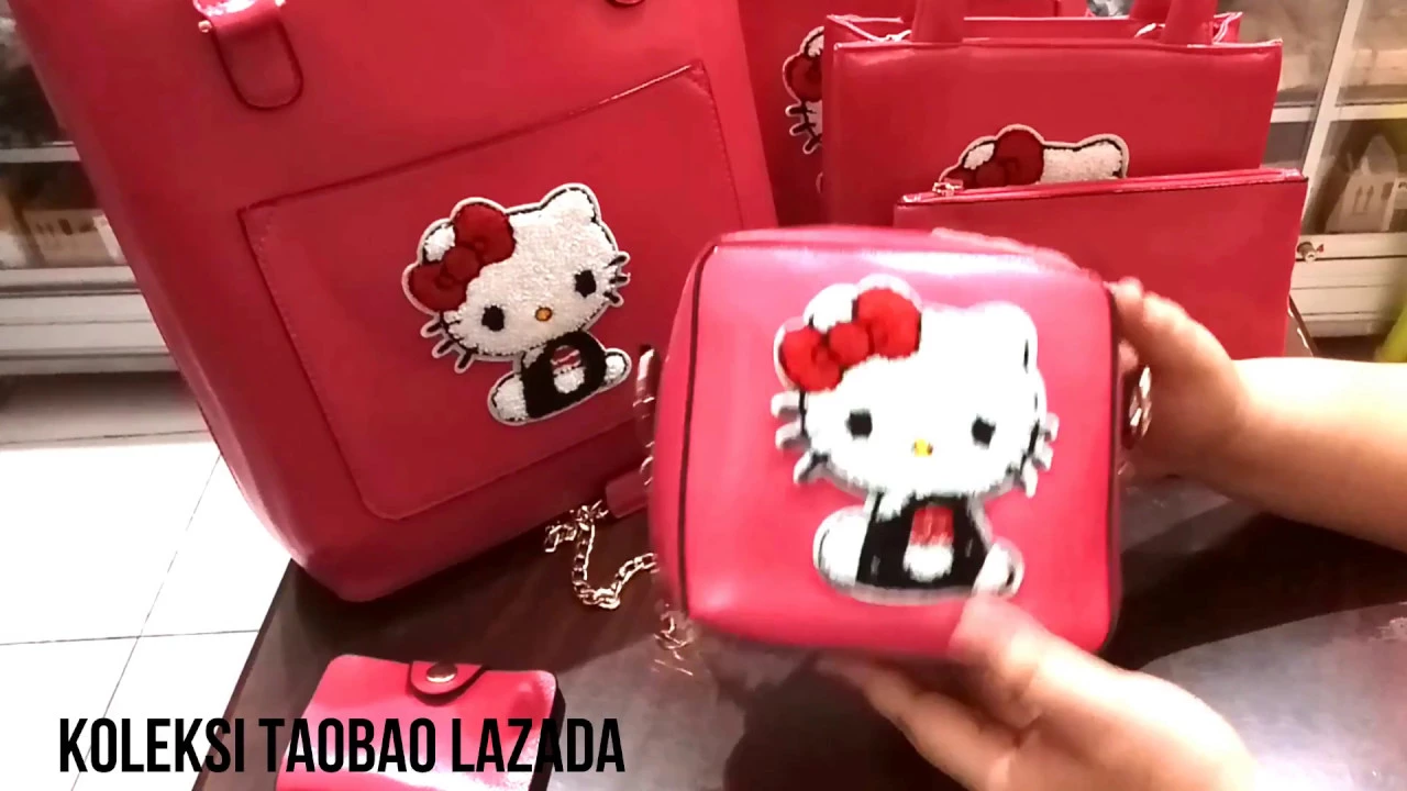 Rp35.550 -74% | LBS - Backpack HELLO KITTY 2IN1 Bags TasRansel TasSekolah RanselAnak TasGendong Unis. 