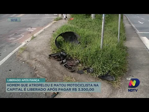 Homem que atropelou e matou motociclista é liberado após pagar R$ 3.300,00