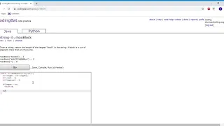 String 3 maxBlock Java Tutorial codingbat com