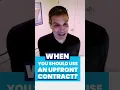 What Is An Upfront Contract