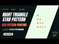 Right Triangle Star Pattern easily explained in Tamil DSA - P02