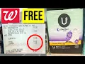 Walgreens FREE KOTEX PADS RUN