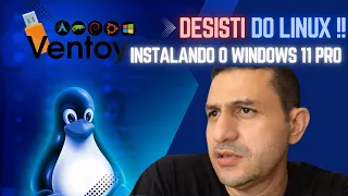 Como Desinstalar o Linux e Instalar o Windows Passo a Passo | Com Pen drive de Boot VENTOY