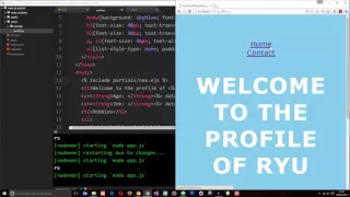 Node JS Tutorial for Beginners - Partial Templates