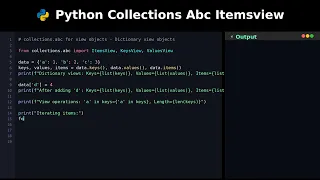 Python Collections Abc Itemsview