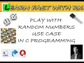 RANDOM NUMBERS USE CASE SNAKE AND LADDER GAME C PROGRAMMING ASSIGNMENT CODING CHALLENGE