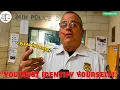 I Don t Answer Questions - Cop DEMANDS ID For Complaint ID Refusal Pro
