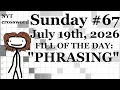 Sunday 26 -