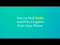 Finding Deals Printing Coupons with the KCL App