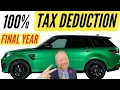 How to Get 100 Auto Tax Deduction Over 6000 lb GVWR IRS Vehicle Mileage vs SUV Truck Tax Deduct