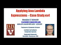 Applying Java Lambda Expressions - Case Study ex4