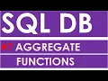 SQL Database 7 SQL AGGREGATE FUNCTIONS MIN MAX SUM AVG COUNT Apex Oracle