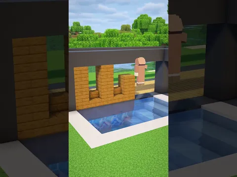 Minecraft Modern House #shorts