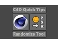 Randomize tool Cinema 4d quick tips