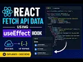 React Lecture 10 Fetching API data using useEffect hook explanation