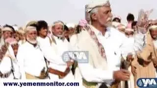 قصيدة الشيخ محمد بن حسن بن معيلي أمام قيادة التحالف العربي في مأرب شرقي اليمن 