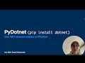 Use NET classes natively in Python PyDotnet