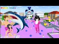 Download Lagu Banjir Yoghurt Blueberry 🤤 | Yuta Ajak Baby Raksasa Celine Ke Rumah Cimory Ada Hiu 🦈 | Sakura School