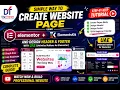 Elementor Tutorial for Beginners 2026 Hindi Create Website from ElementsKit UAE Header Footer