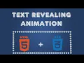 CSS Text Reveal Animation