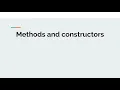 Java for Beginners - Module 6 Classes and objects