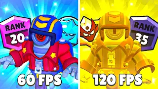 ** MINHA OPINIÃO ** DIFERENÇAS ENTRE 60 FPS E 120 FPS NO BRAWL STARS 🔥