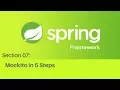 Spring framework Tutorial 056 Section Introduction Mockito in 5 Steps
