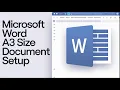 Microsoft Word - A3 Size Document Setup Tutorial