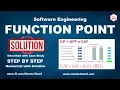 Function Point - Step by Step Guide with Numerical Examples