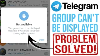 this channel cannot be displayed telegram telegram sensitive content settings