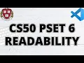 CS50 READABILITY PROBLEM SET 6 SOLUTION