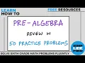 6th Grade Math in 50 Problems FREE Blank Answer Key PDF in Description