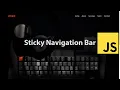 Sticky Navigation Bar Vanilla JavaScript