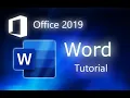Microsoft Word 2019 - Tutorial for Beginners in 16 MINS COMPLETE