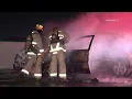 Woman Saved From Car Fire on Freeway In Riverside