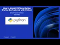 How to Compute Implicit Differentiation Derivatives in Python in under 75 seconds
