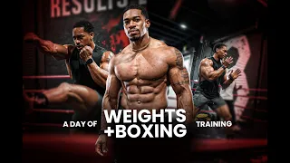 A Full Day of Training | Weights + Boxing