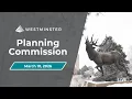 Westminster Planning Commission Meeting March 10 2026