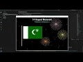 Python Turtle Celebrates Pakistan Independence Day