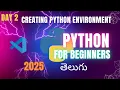 Day 2 python full course in telugu installing vscode installing python python for beginners