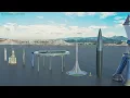 Tallest Buildings and Future Projects Size Comparison 3D Animation Comparison