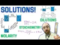 Solutions - Molarity Stoichiometry and Dilutions AP Chemistry Summer Assignment
