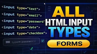 All HTML Input Types Explained Beginner Friendly