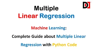 Multiple Linear Regression in Python Explained in HINDI Machine Learning Full Tutorial DevDuniya