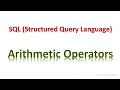 SQL 19 0 - Arithmetic Operators SQL Tutorial for Beginners