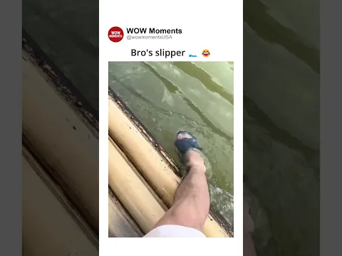 Bro's slipper 🥿 😂