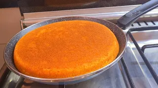 أسرع كيك في المقلاة بيضة واحدة وبدون فرن 